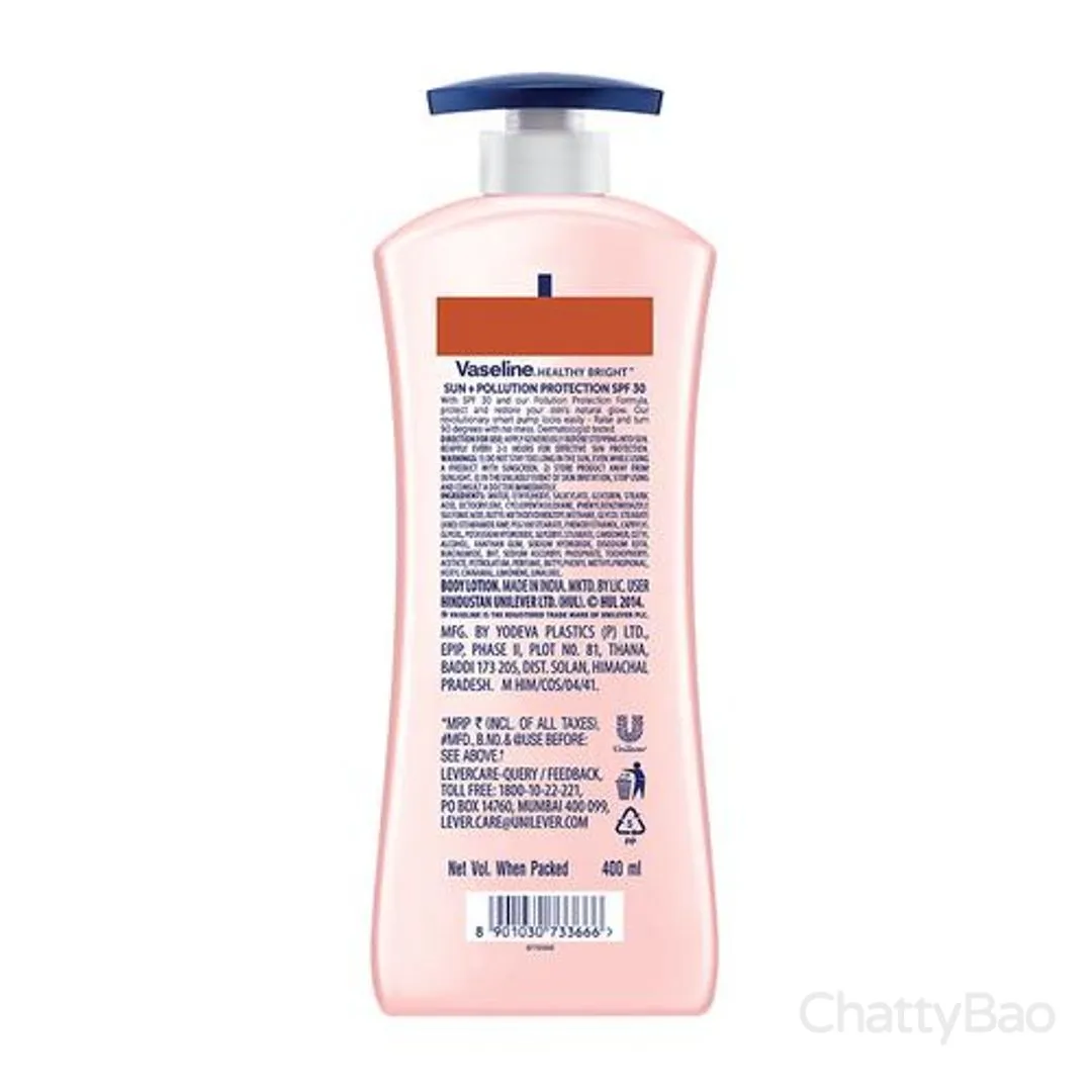 Vaseline Body Lotion - Sun + Pollution Skin Protection SPF 30 400 ml view 2