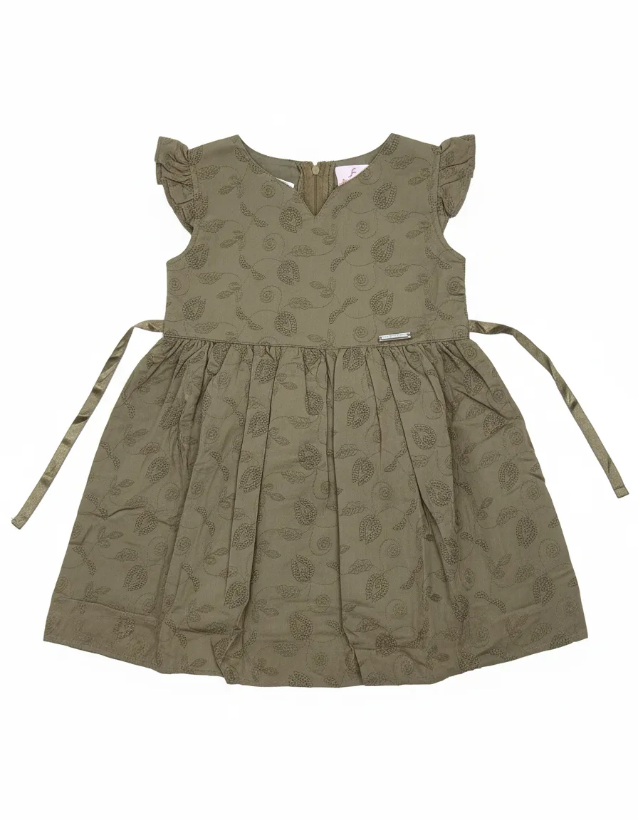 Embroidered Cotton Frock view 2