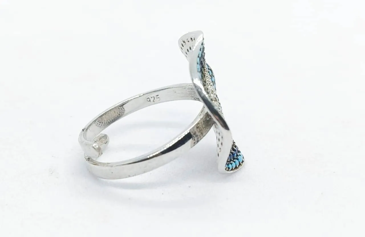 Azure Bloom Ring (AVSLR-07) view 3