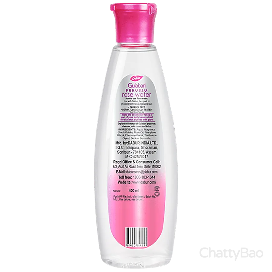 Dabur Gulabari Premium Rose Water - Skin Toner 400 ml view 2