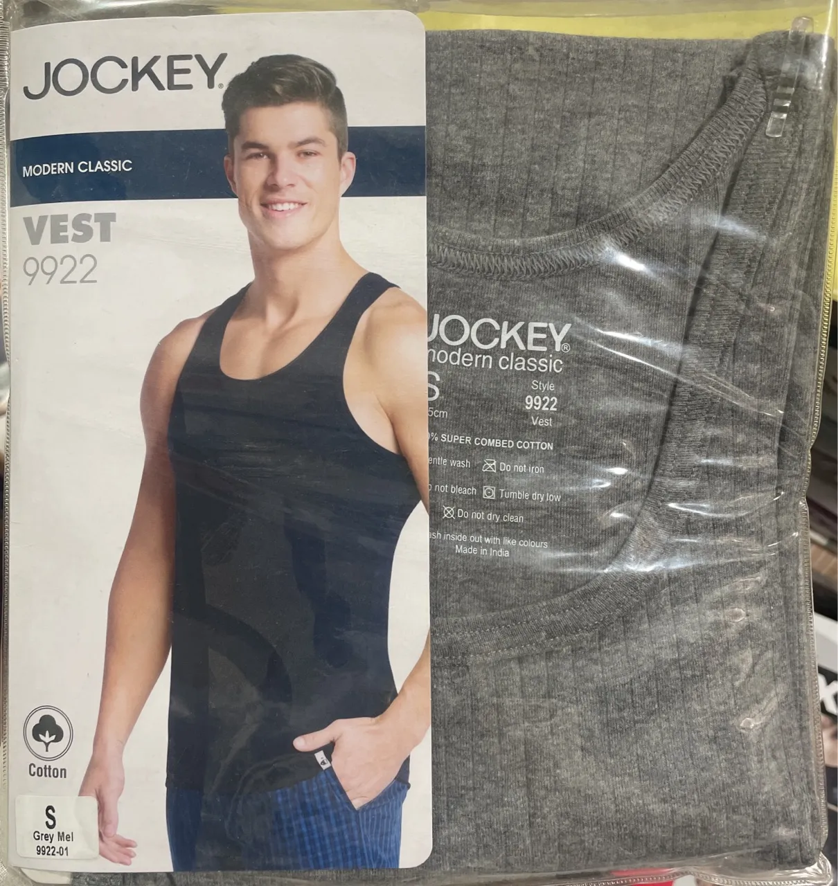 Jockey Vest Grey 9922 view 2