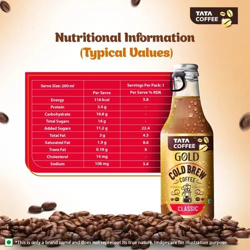 Tata Coffee Gold Classic Flavoured Cold Brew 200 ml view 3