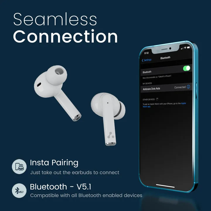 Ambrane Dots Asta True Wireless Earbuds view 2