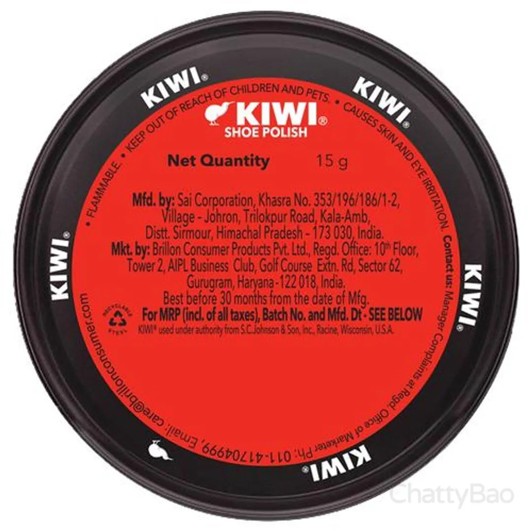Kiwi Wax Shoe Polish - Black 15 g view 2