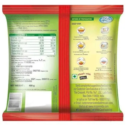 McCain Crazy Fries Masala Mix Hot 'n' Tangy 400 g view 2