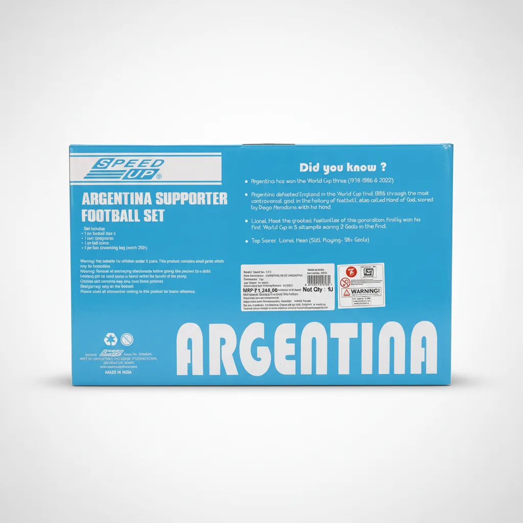 Argentina Supporter Football Set view 2