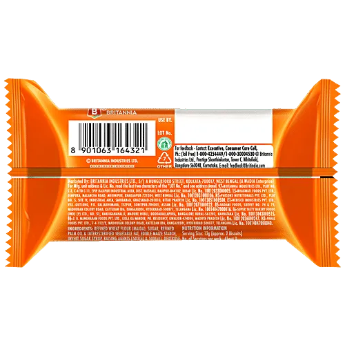 Britannia Tiger Kreemz Sandwich Biscuits Orange 33.4 g view 2