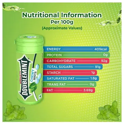Wrigleys Doublemint Peppermint Chewy Mints 33.6 g view 2