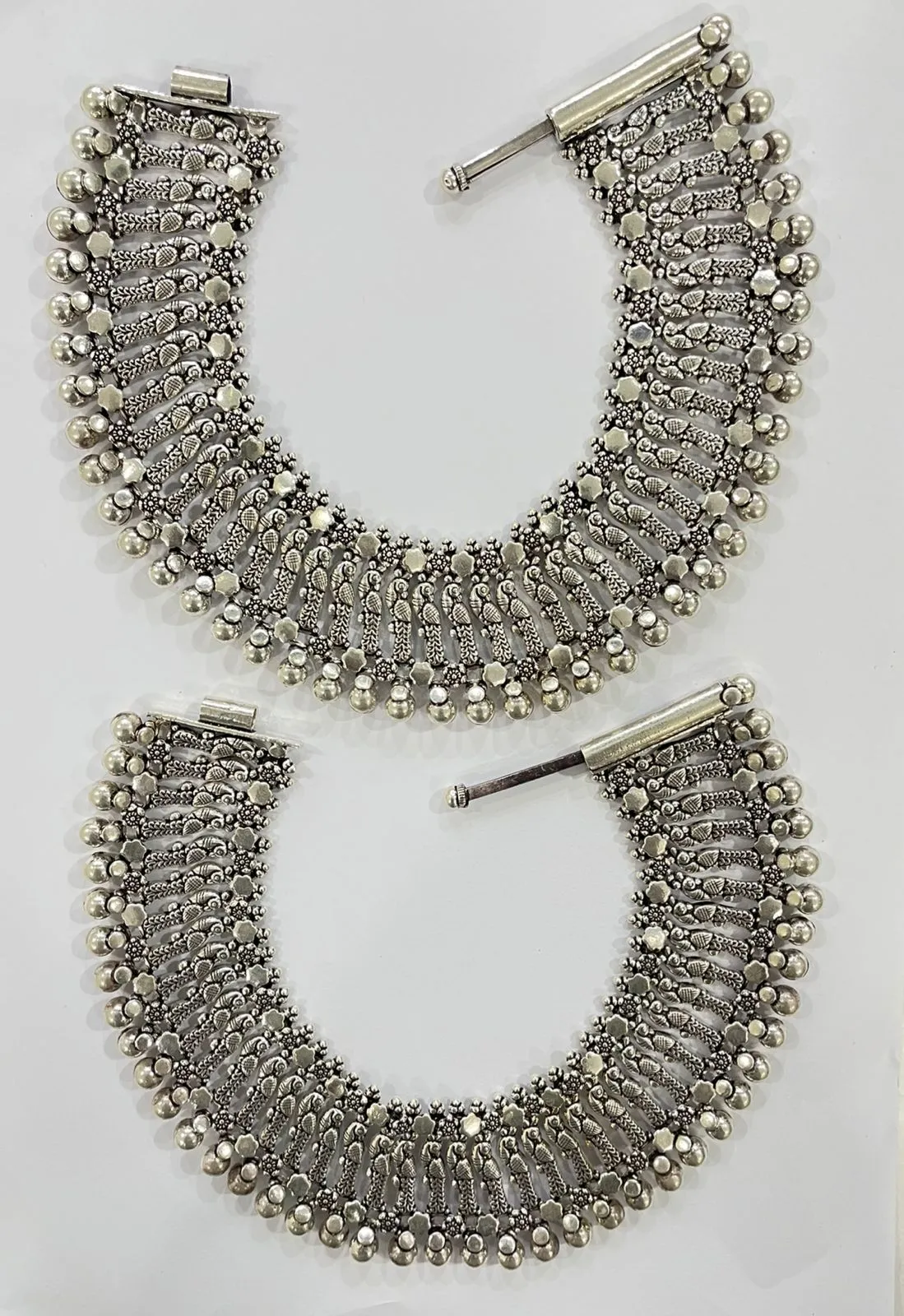 Silver Beaded Necklace view 3