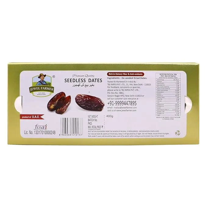 Jewel Farmer Seedless Dates 400 g view 2