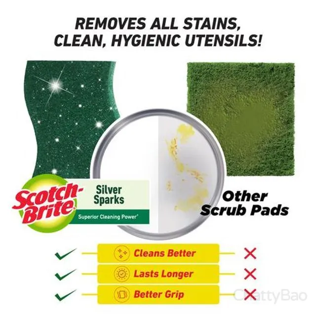 Scotch Brite Scrub Pad Large 3 Pieces view 3