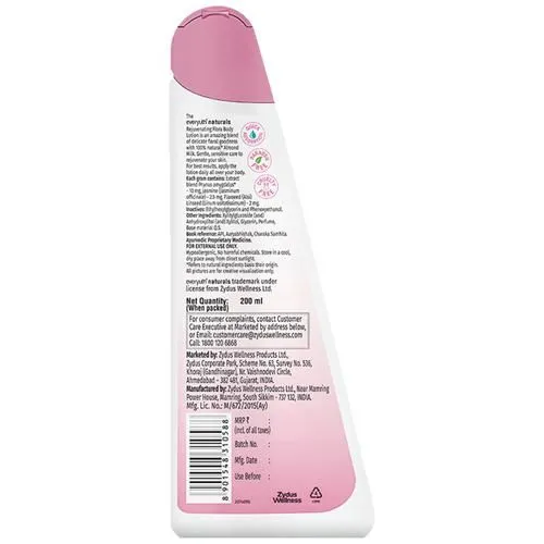 Everyuth Naturals Rejuvenating Flora Body Lotion With Almond Milk 200 ml view 2