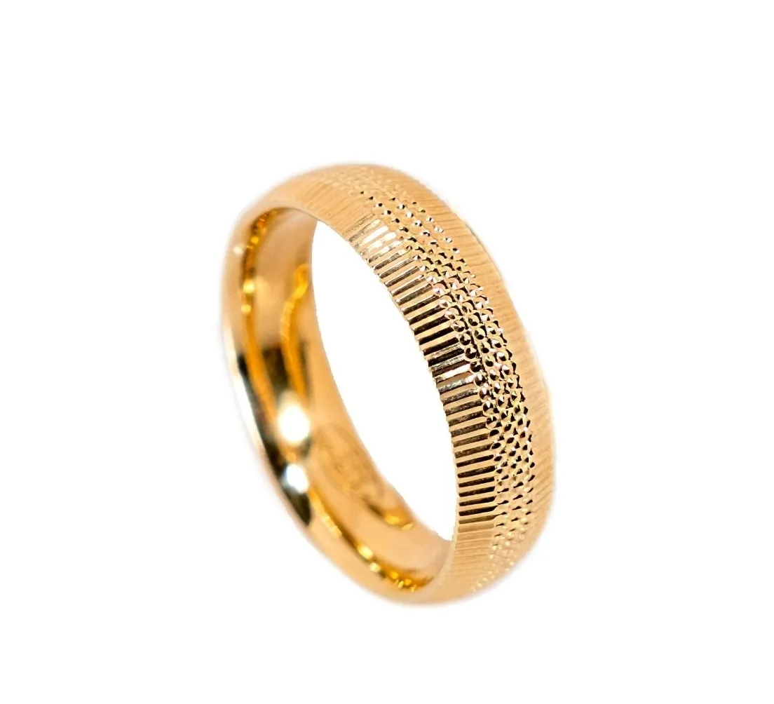 Gold Textured Band view 2