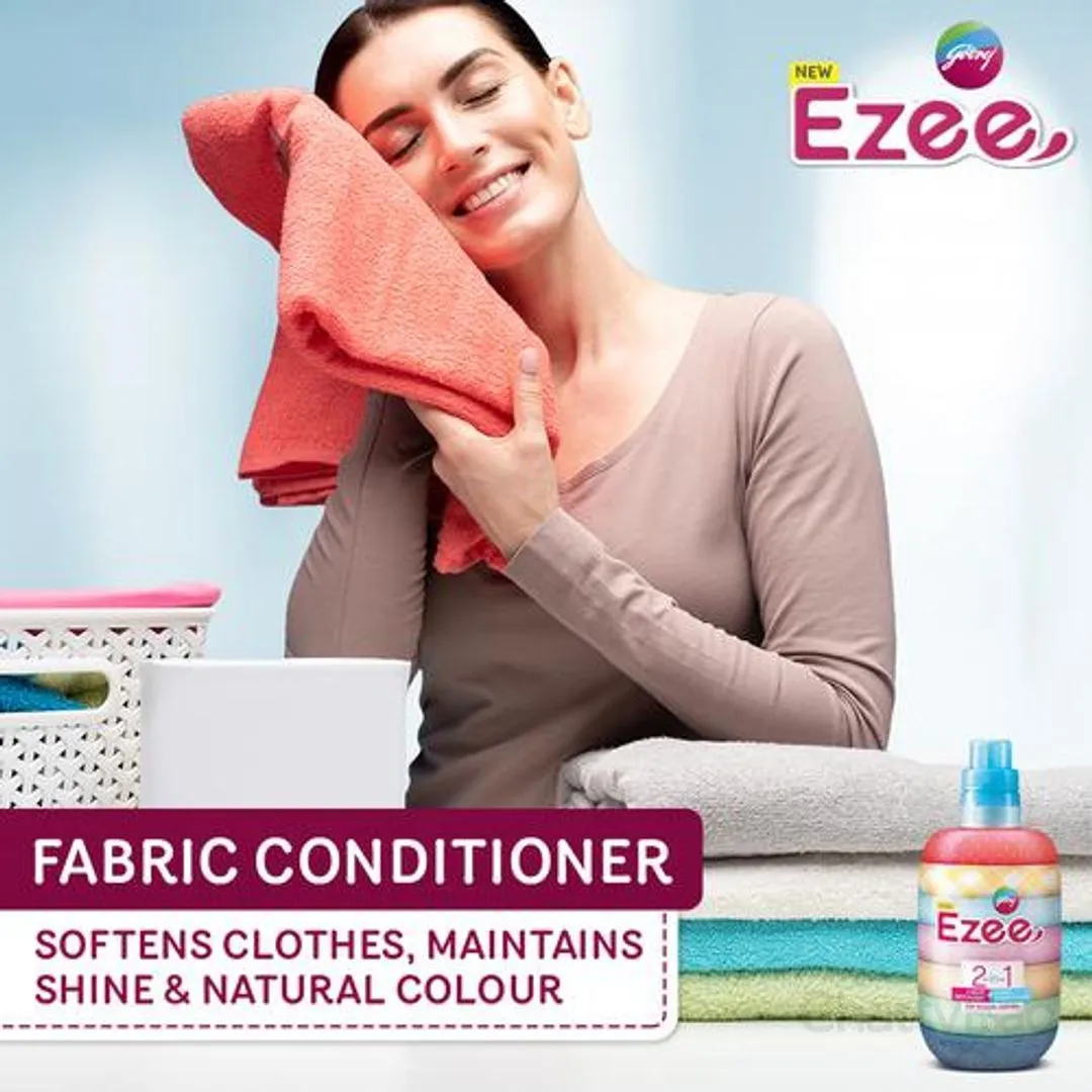 Godrej Ezee 2-In-1 Liquid Detergent + Fabric Conditioner 2 Kg view 3