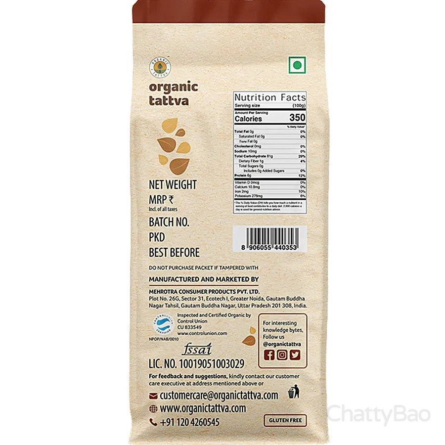 Organic Tattva Organic Rice Flour 500 g view 2