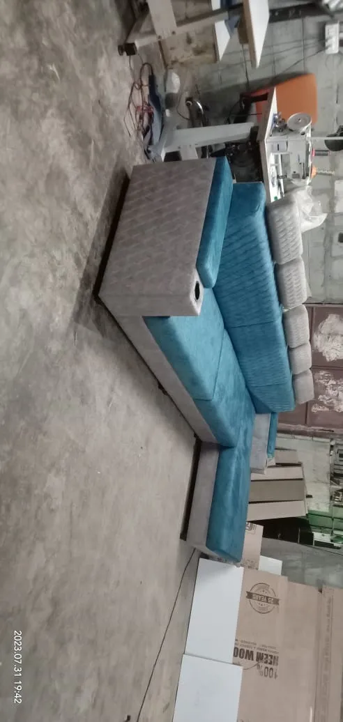 Pink Sectional Sofa view 2