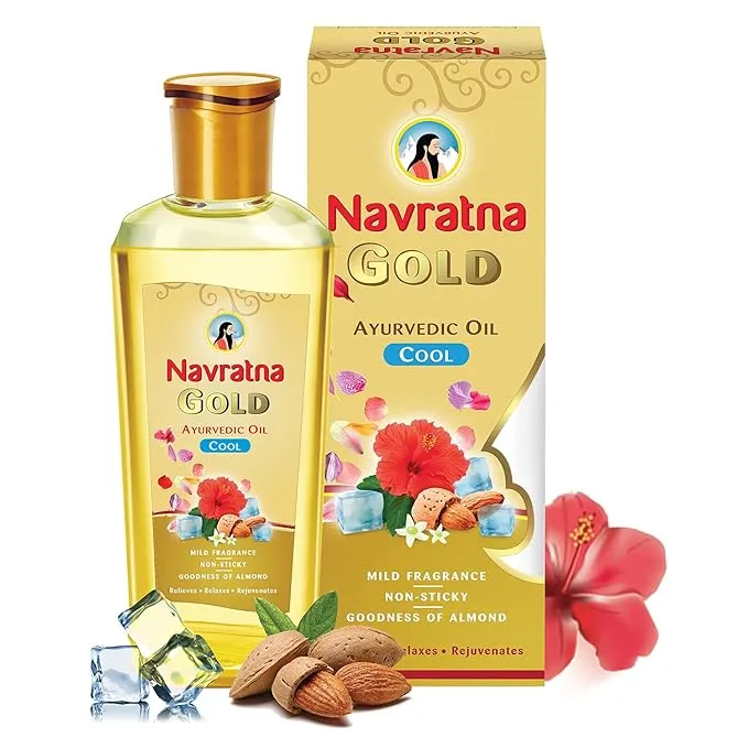 Navratna Gold Ayurvedic Oil 50 ml view 2