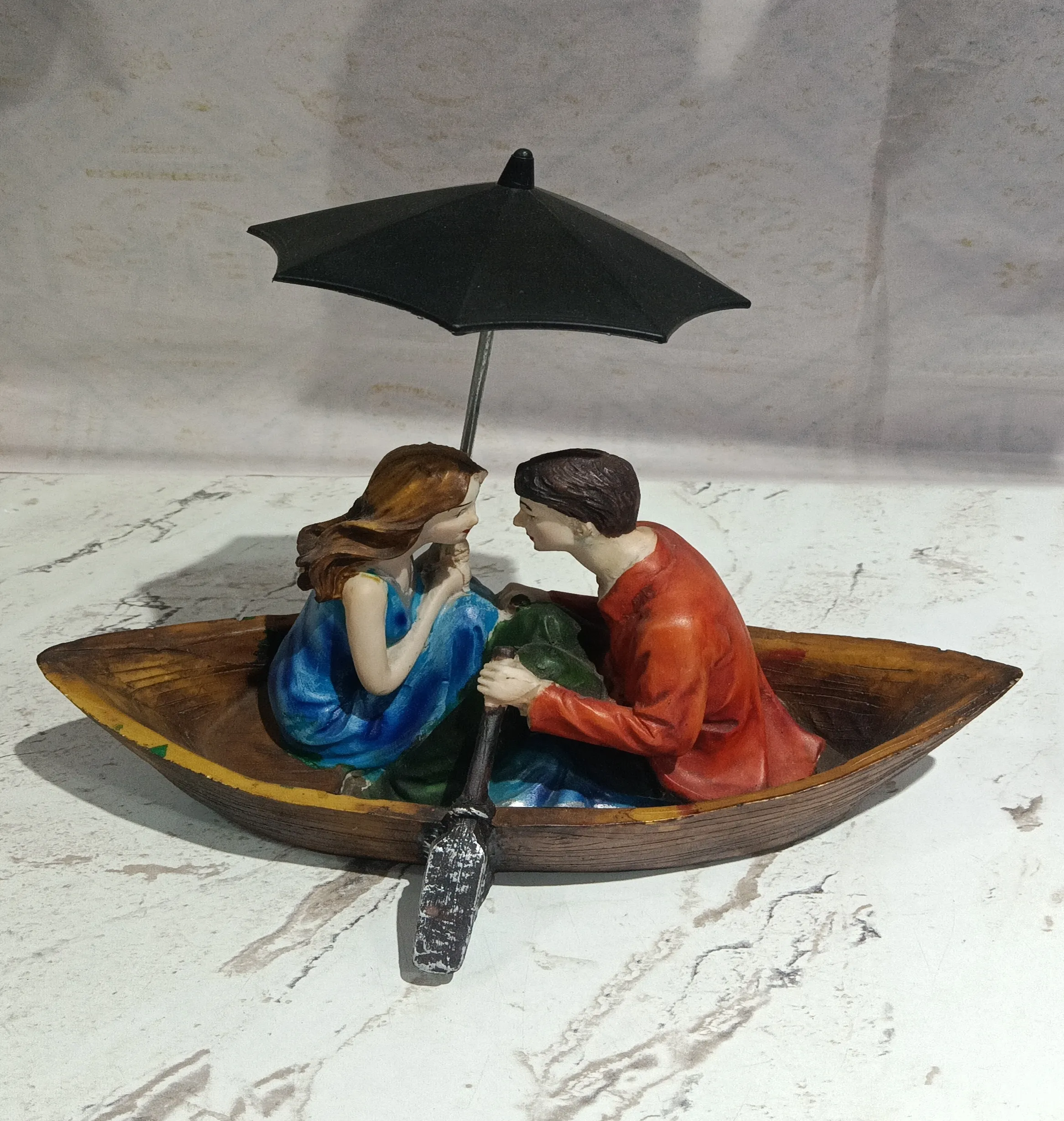 Romantic Boat Figurine view 2
