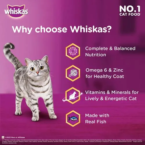 Whiskas Wet Cat Food - Adult 1+ Years Ocean Fish Flavour 80 g view 7
