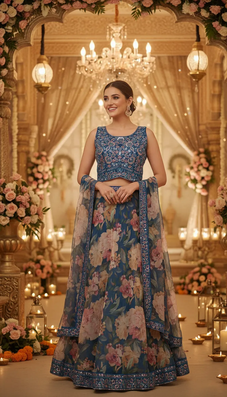 Floral Lehenga Set