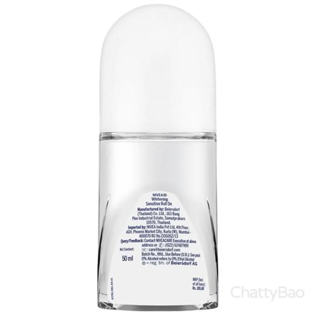 Nivea Women Roll On Deodorant - Whitening Sensitive 50 ml view 2