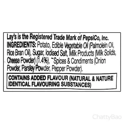 Lays Potato Chips - American Style Cream & Onion 52 g view 5