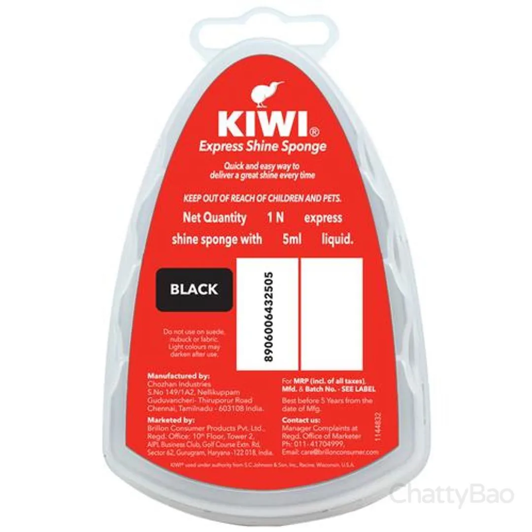 Kiwi Shoe Sponge - Black 1 Piece view 2