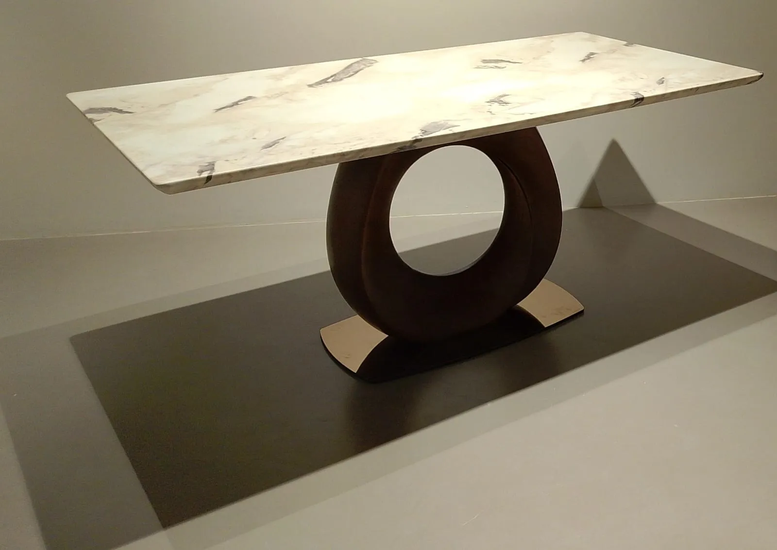 Marble-Top Contemporary Table: EF/DT/6649/4STR view 2