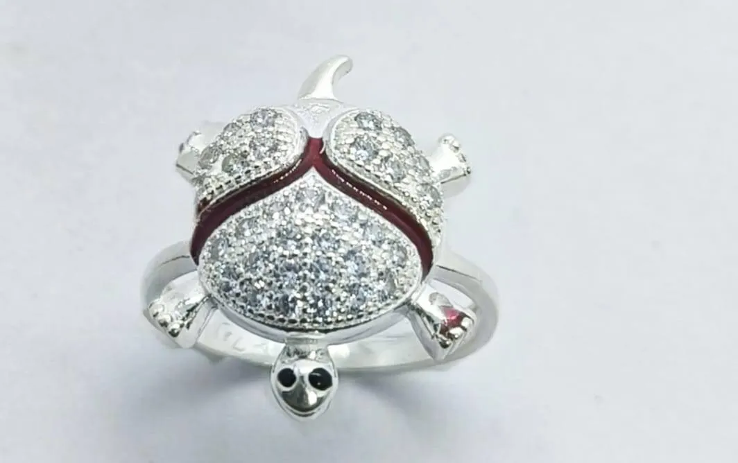 Silver Turtle Ring (AVSR-101) view 5