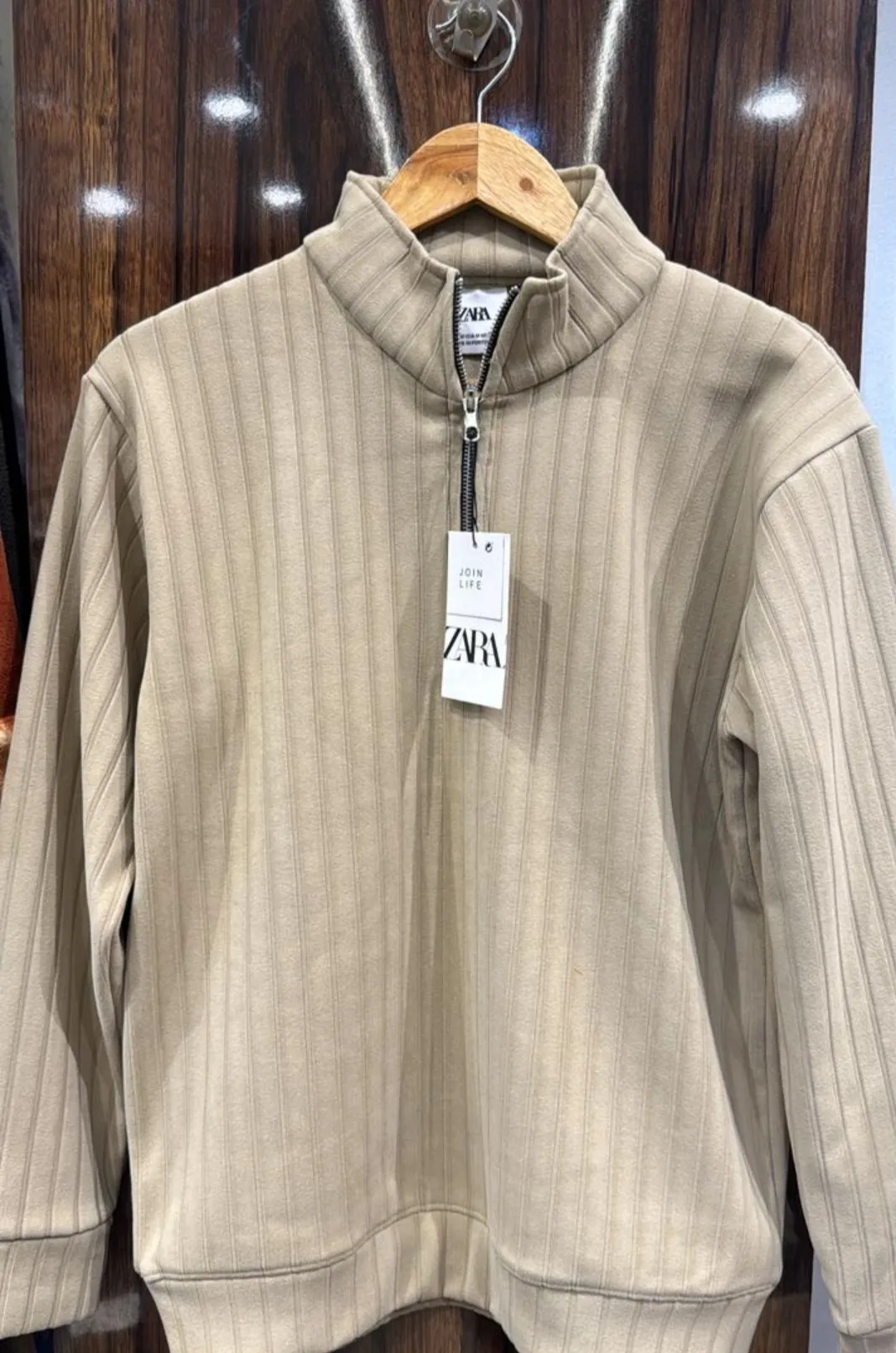 Zara Textured Zip Jacket view 2