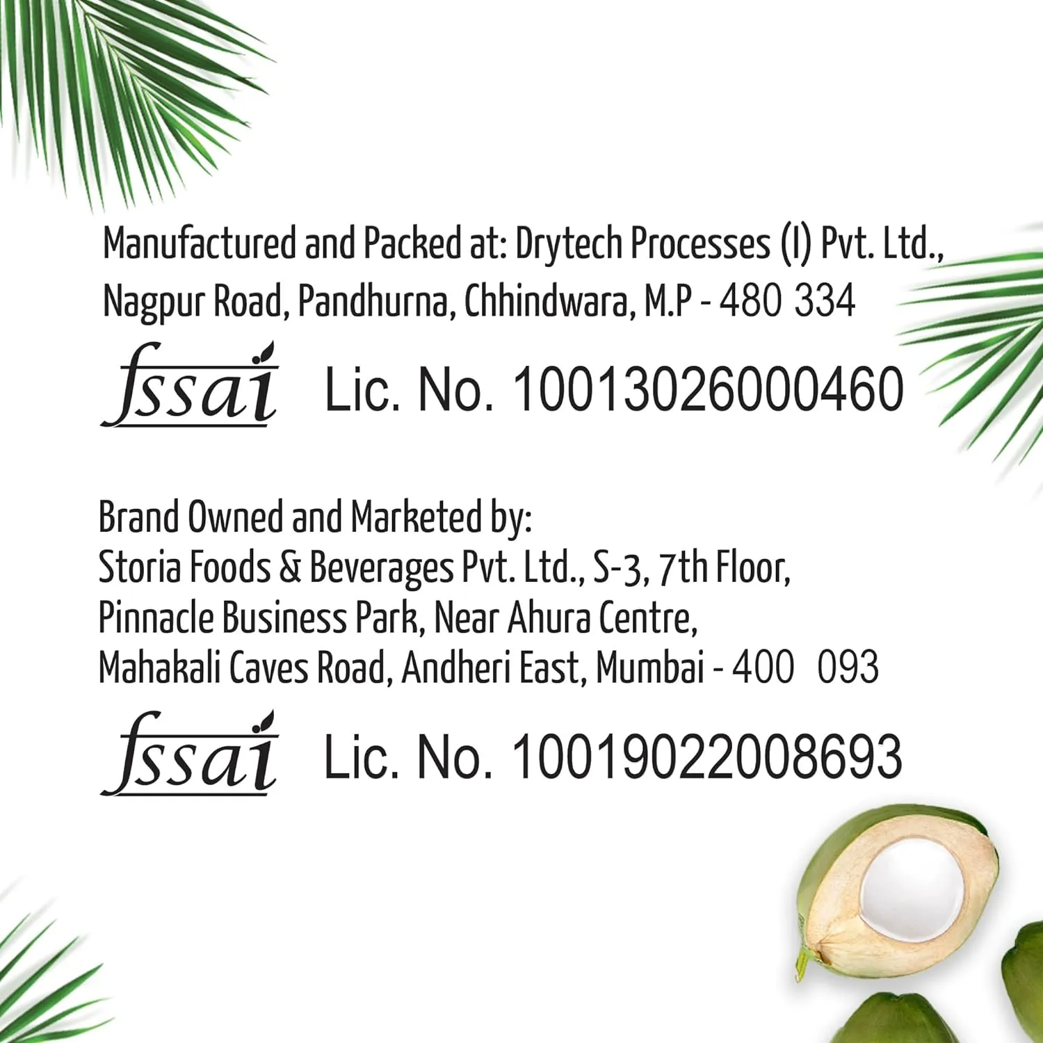 Storia Tender Coconut Water 750 ml view 4