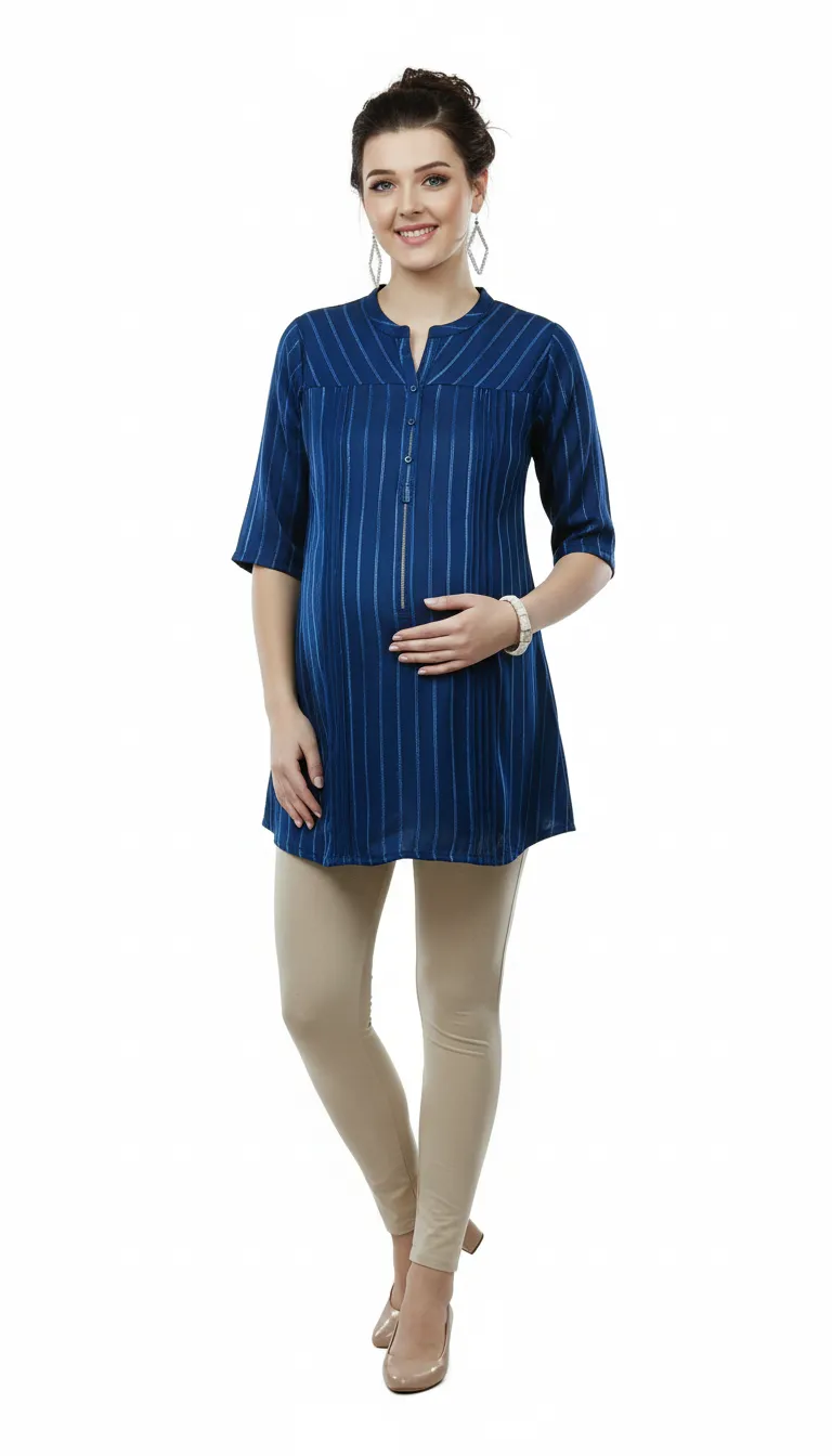 Mum n Mom Rayon Maternity Top 2507 view 2