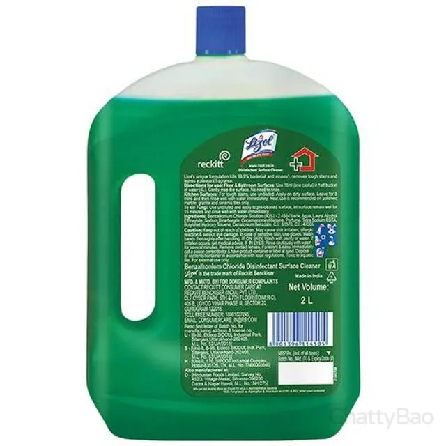 Lizol Disinfectant Surface & Floor Cleaner - Jasmine 2 L view 2