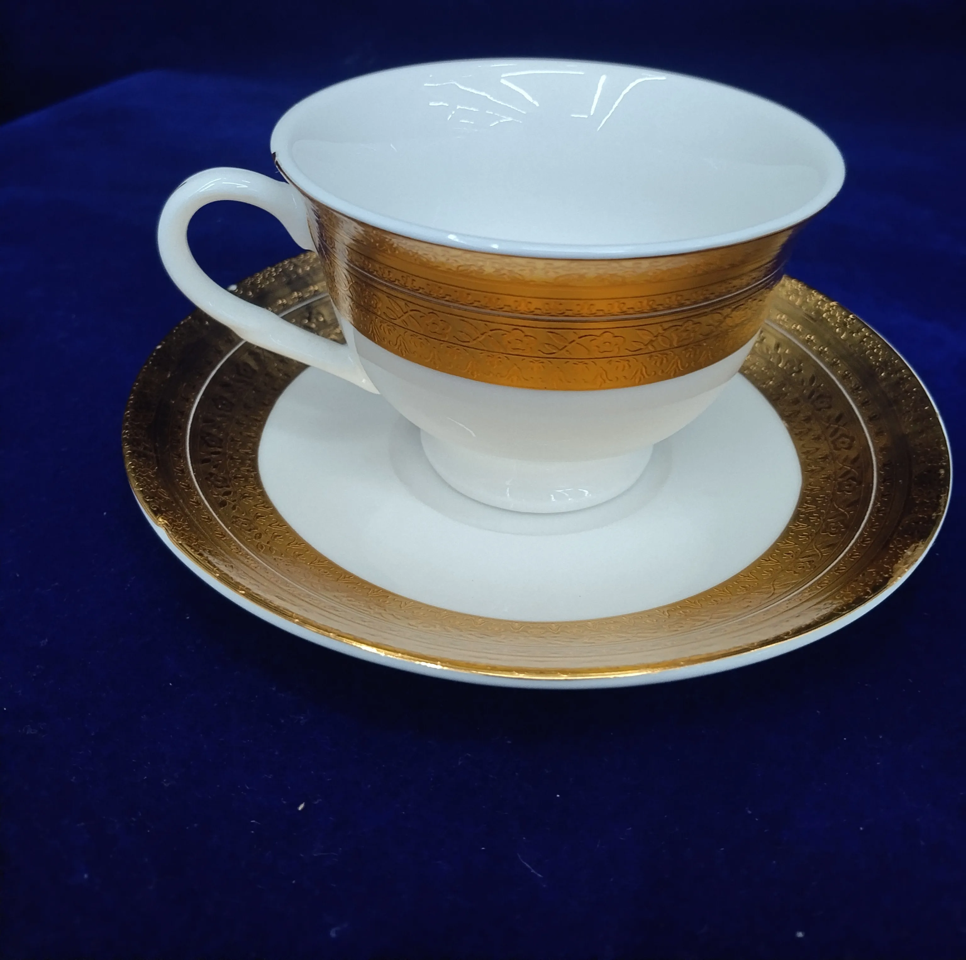 Gold Gilded Cup and Saucer view 2