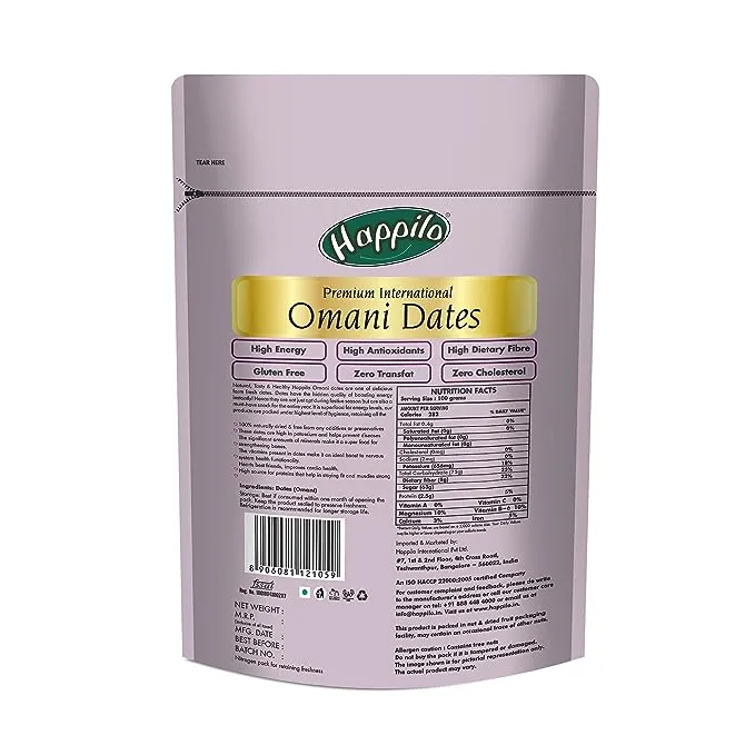 Happilo Premium International Omani Dates (Khajoor) 250g view 2