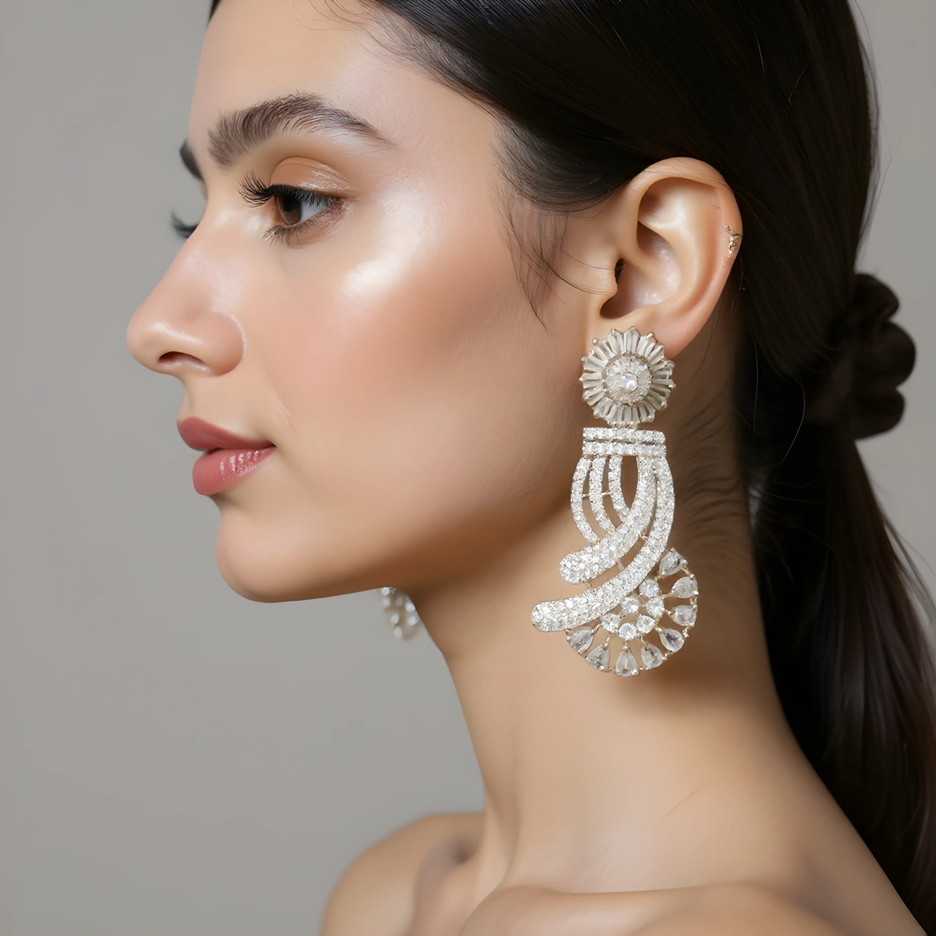 Crystal Earrings view 2