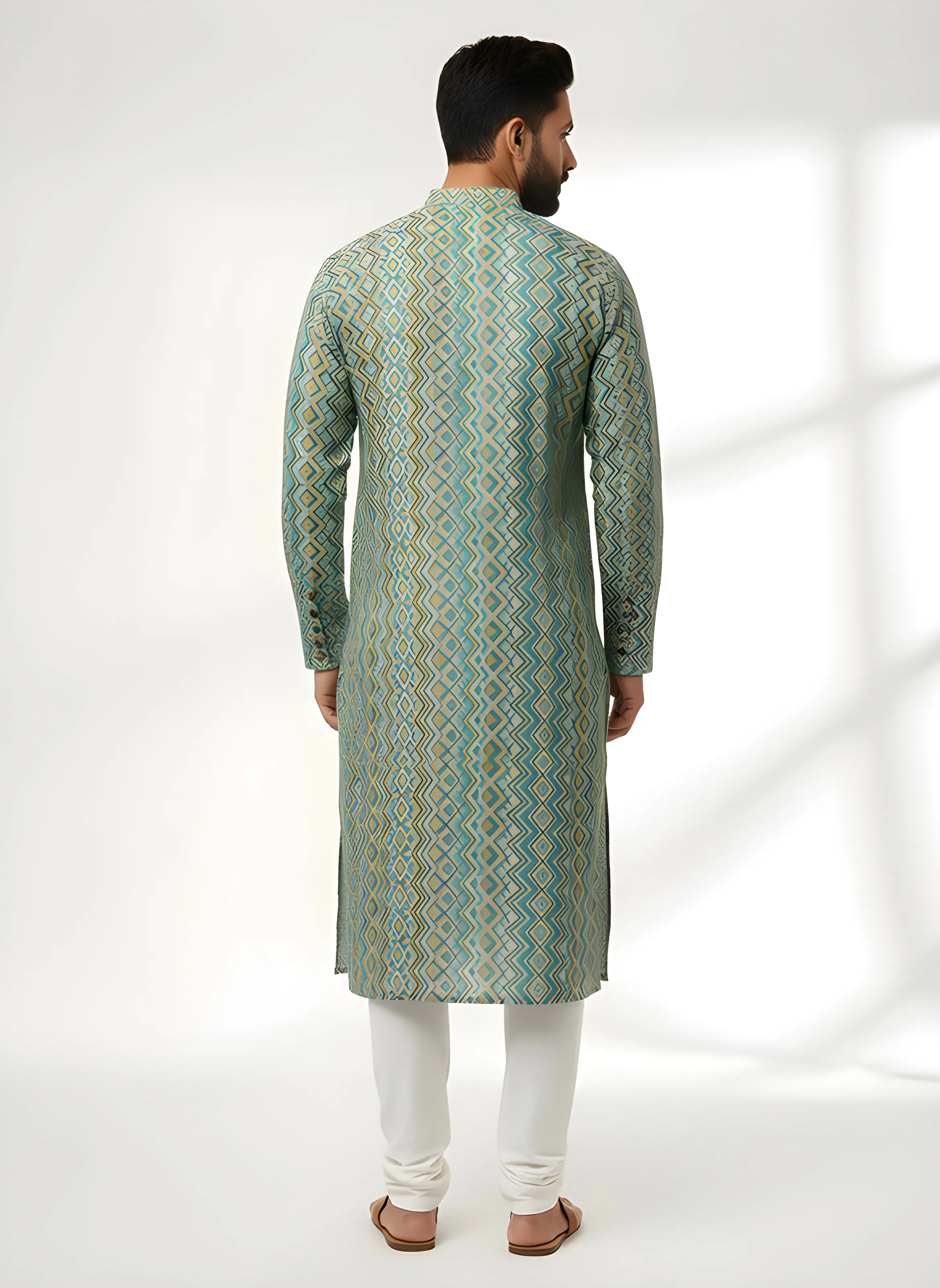 Mens Embroidered Kurta view 2