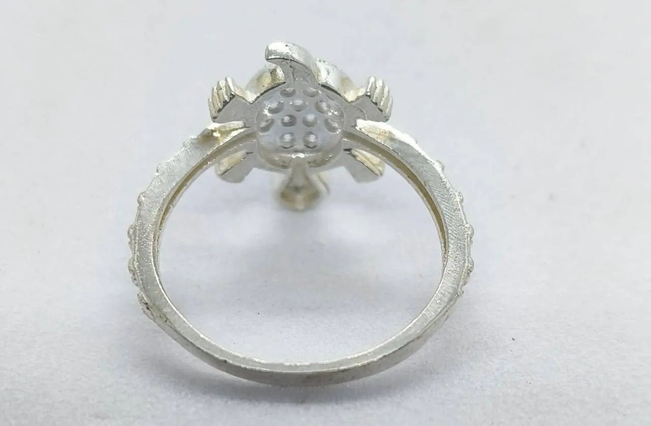 Silver Turtle Ring (AVSR-99) view 2