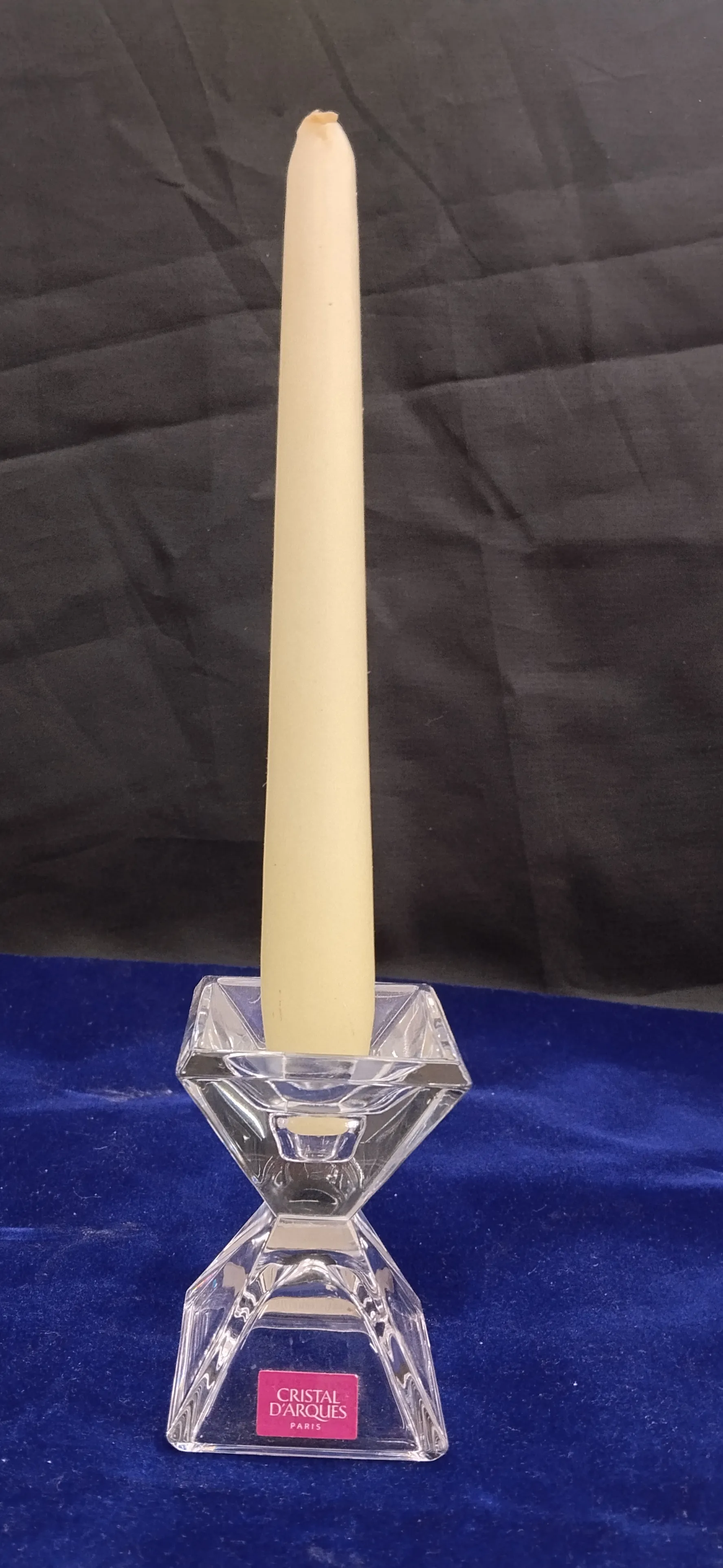 Cristal DArques Candle Holder view 2