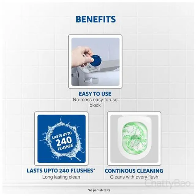 Harpic Flushmatic In-Cistern Toilet Cleaner Blocks - Citrus 1 Piece view 4