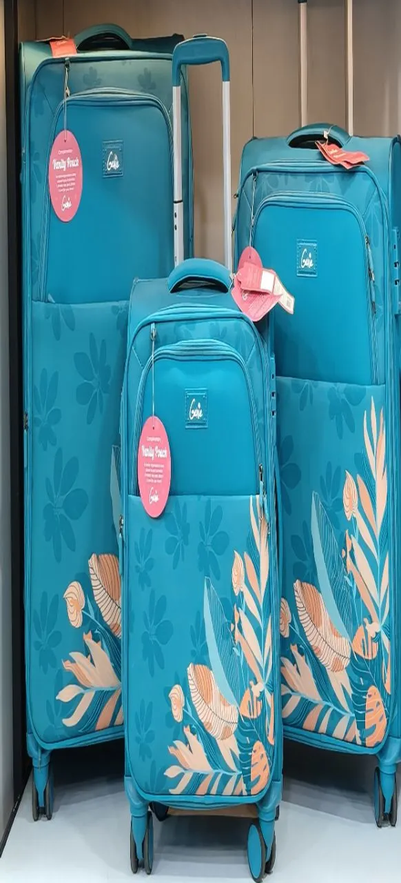 Genie Tropical Luggage 3 PS Set WITH 5 YEARS REPLACEMENT GUARANTEE WORLDWIDE view 2