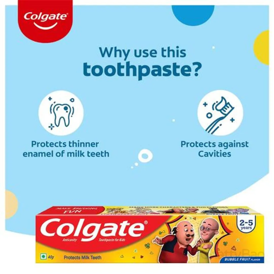 Colgate Kids Toothpaste - 2-5 Years Motu Patlu 40 g view 3