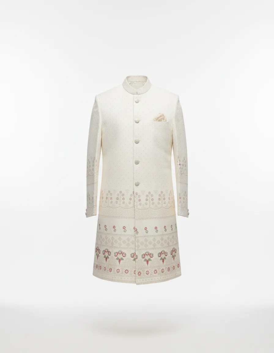 Mens Embroidered Kurta Set view 2