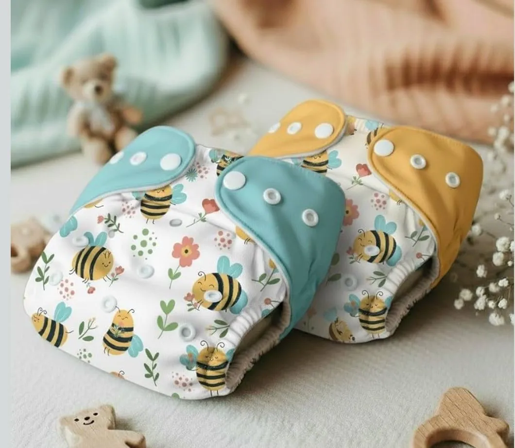 Reusable Cloth Diapers Pack Of 4 view 5