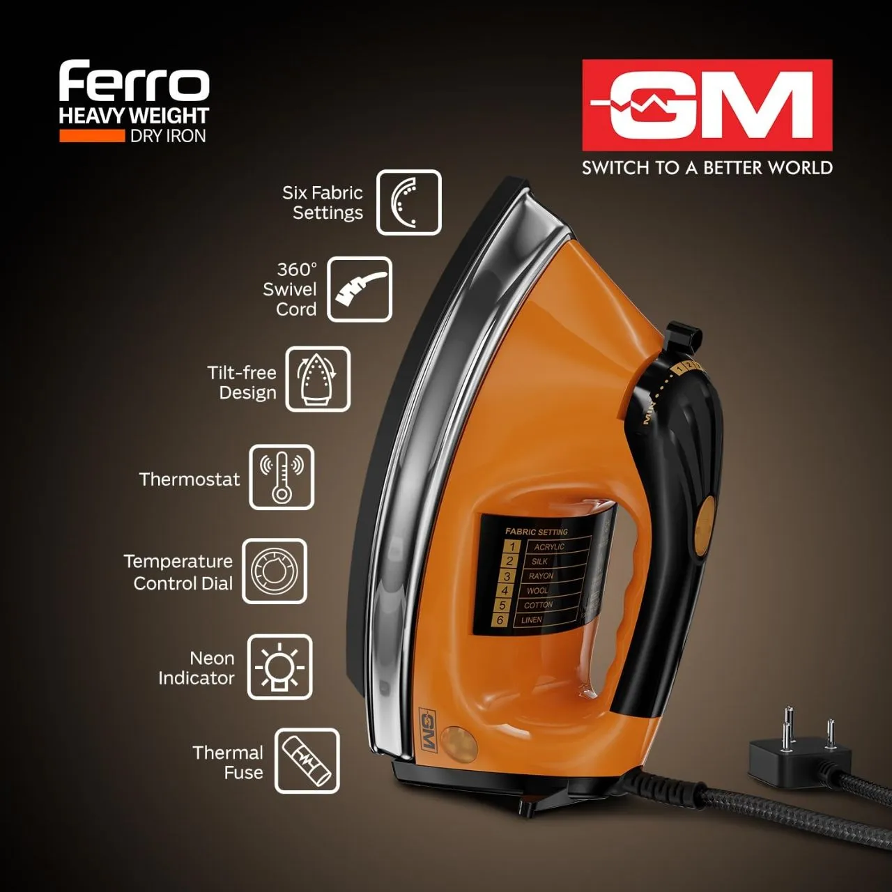 GM Ferro Heavy Weight Dry Iron Press view 5