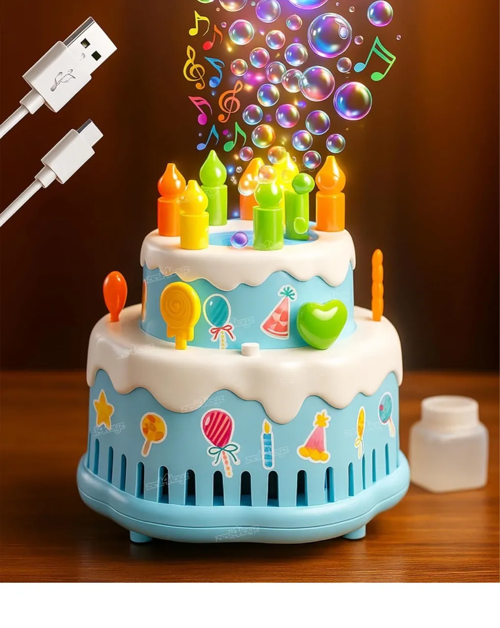 Happy Birthday Music Cake Toy view 4