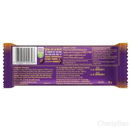 Cadbury Dairy Milk Silk - Hazelnut Chocolate Bar 58 g view 2