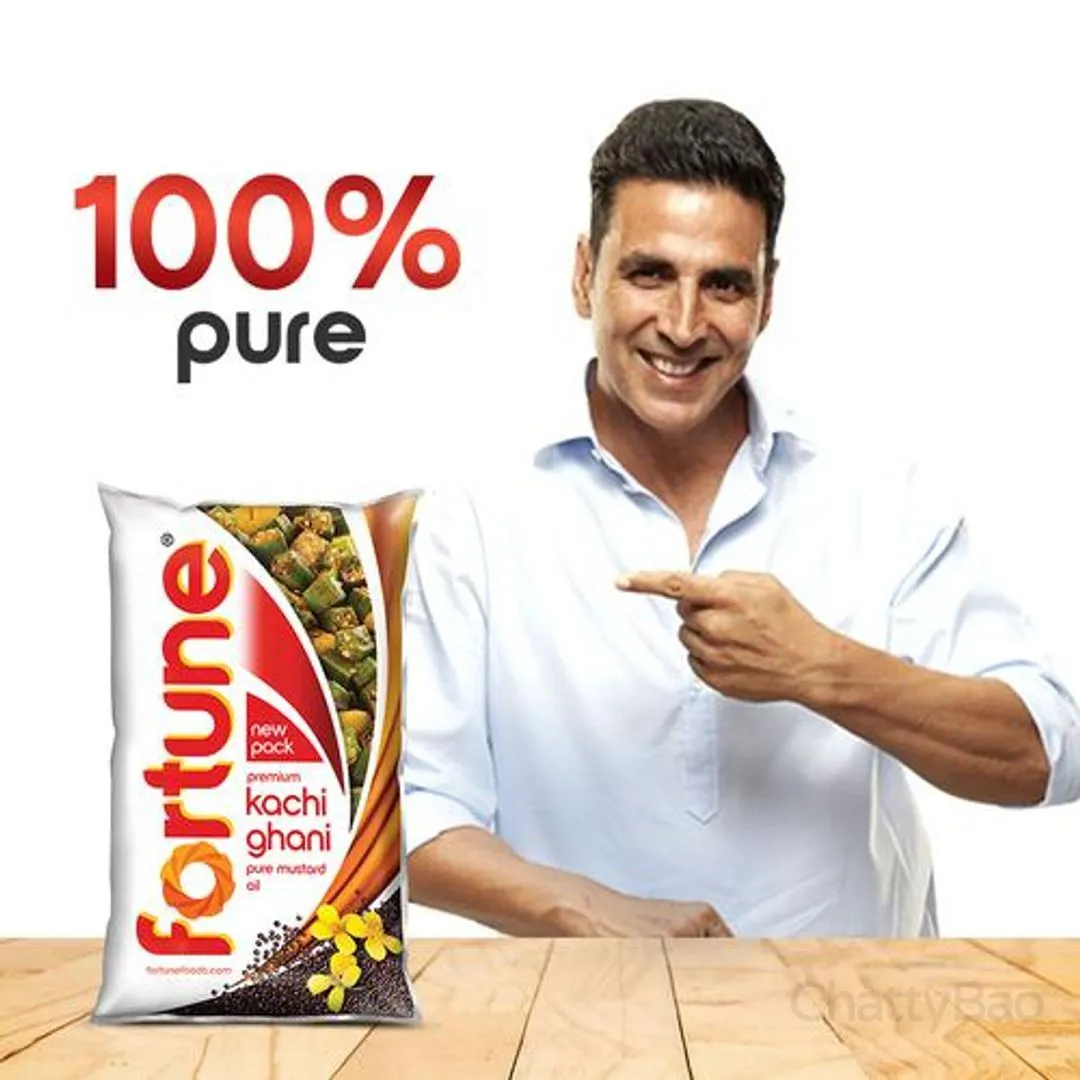 Fortune Kachi Ghani Mustard Oil Pouch 1 L view 5