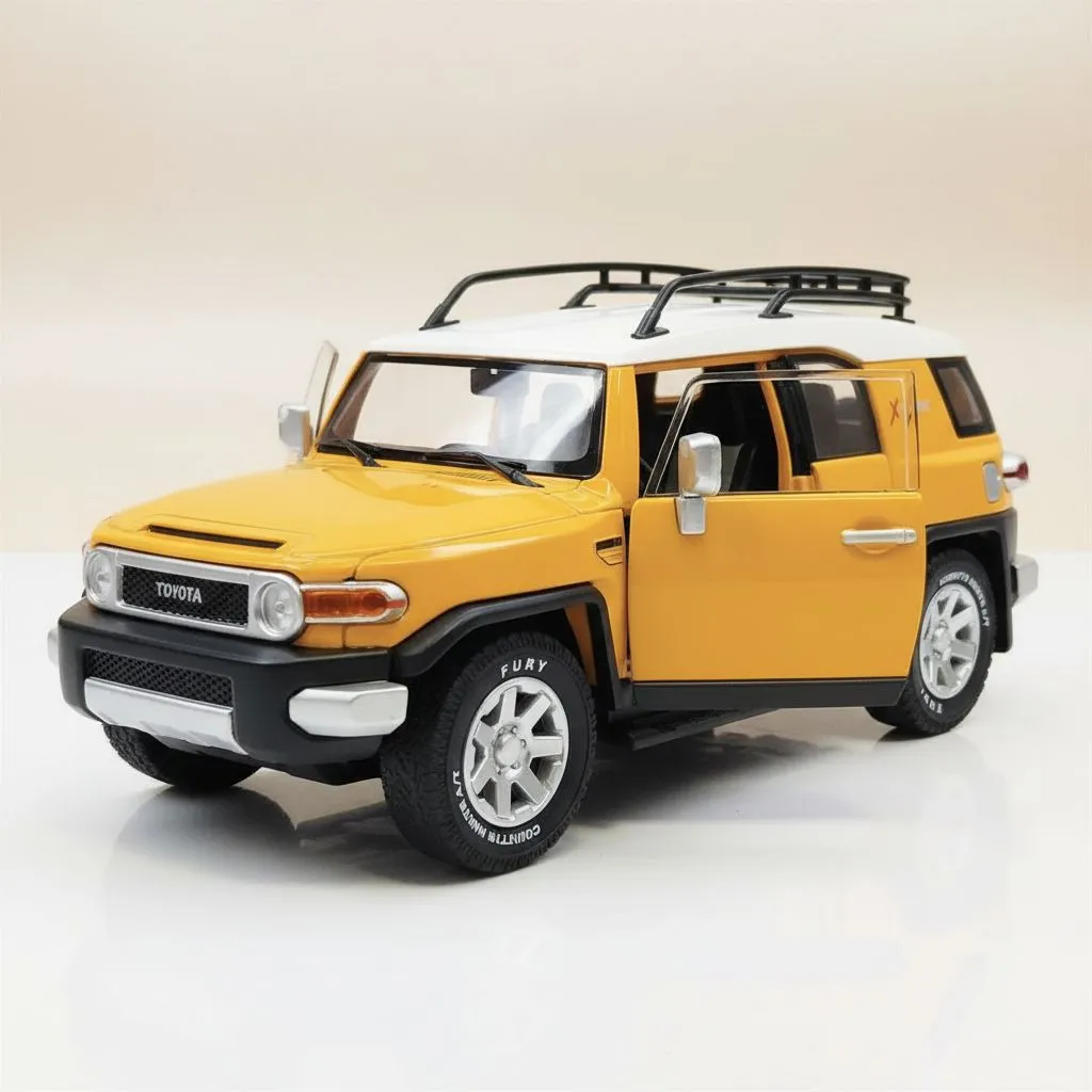 Diecast Toyota FJ Cruiser Model Yellow