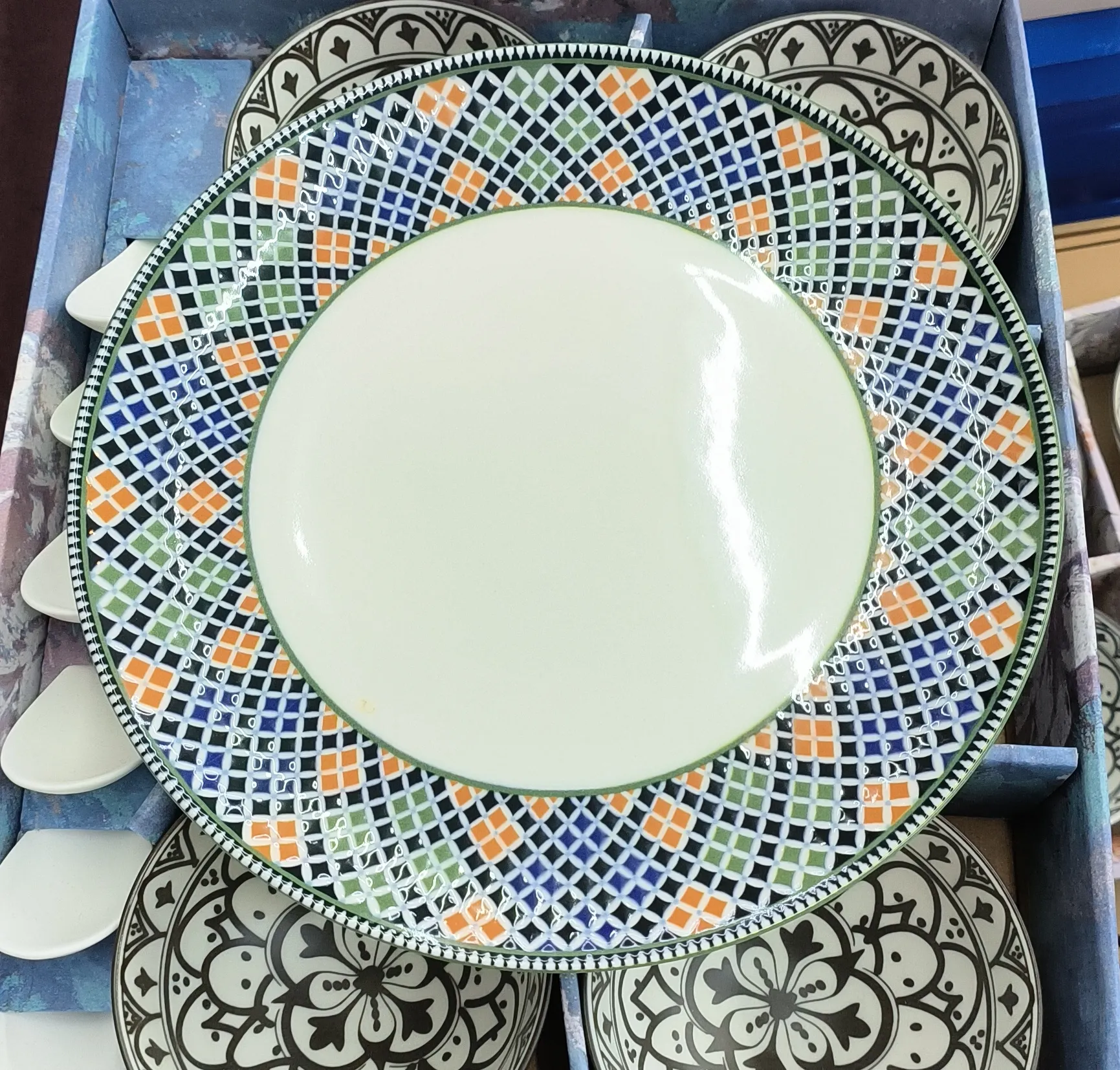 Rangoli Stoneware Dinner Plate view 2